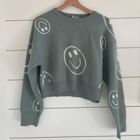 Altar’d State Smiley Face Sweater