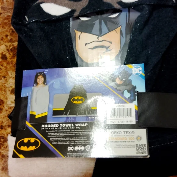 Batman hooded towel wrap