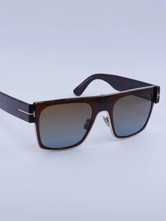 Tom Ford Edwin FT1073 48F Sunglasses Brown / Havana Square Frame, Brown Lenses