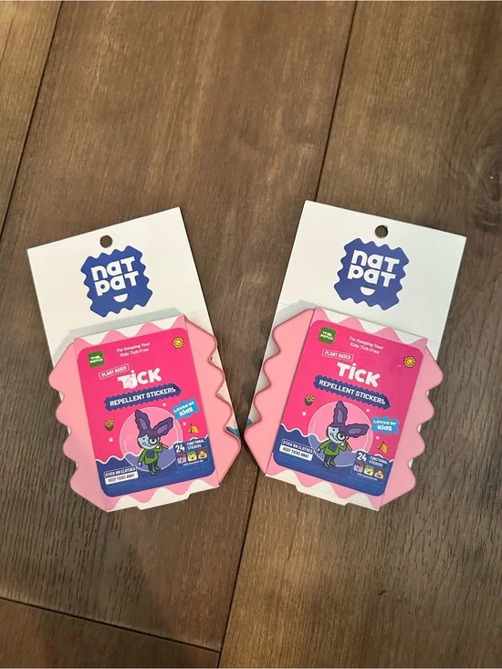 Nat/Pat Tick Repellent Stickers for Kids (2 pack)