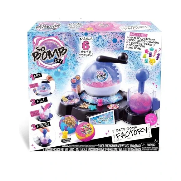 So Bomb DIY Bath Bomb Factory Kit Make 7 Bath Bombs Bonus Unicorn‎ Style 01218