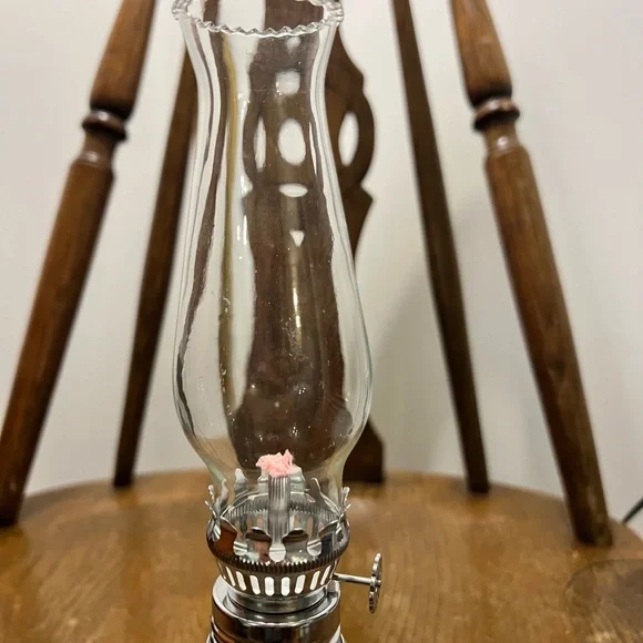 Lamplight Farms Elegant Glass Oil Lamp