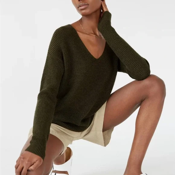 Aritzia Wilfred free olive green Wolter Sweater