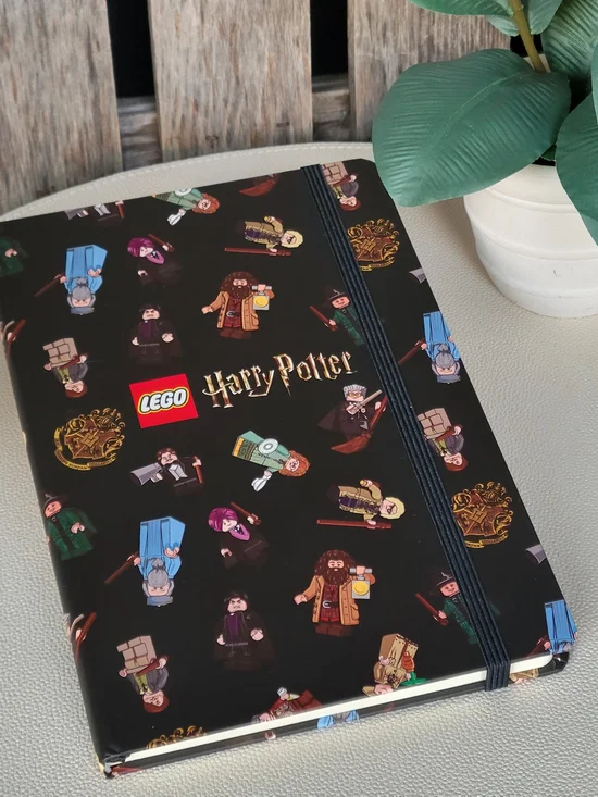 Harry Potter Black Notebook with Multicolor Lego Minifigures