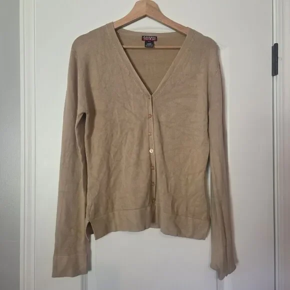 Mac and Jac Women's Tan Cardigan Size Medium