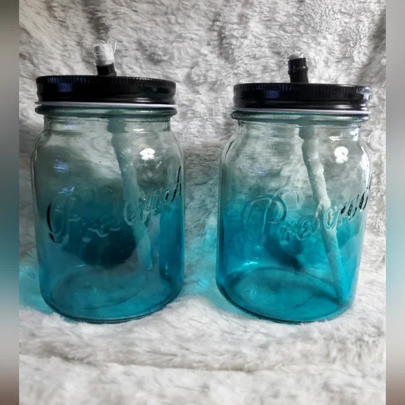 Mason Jar Citronella Torches