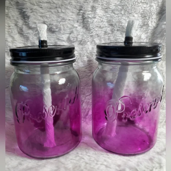 Mason Jar Citronella Torches