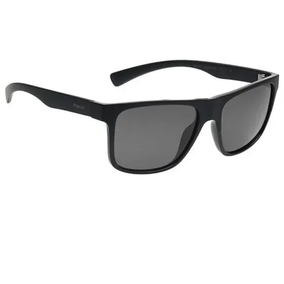 Polaroid Mens 57 -18 Black Full Rim Square Branded Sunglasses POL 22 0152482211