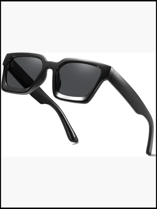 Square Sunglasses Chunky Frame UV400 Protection Retro Unisex