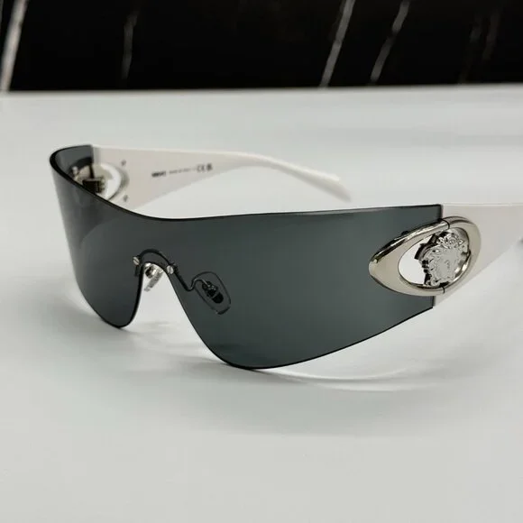 NEW VERSACE VE2280 1000/87 WOMEN SUNGLASSES WHITE VE2280 100087 EYEWEAR