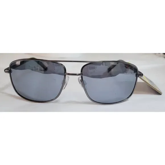Foster Grant Polarized Silver Mirrored Aviator Sunglasses Scratch Resist New