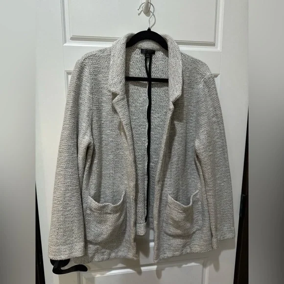 Topshop Black and Gray Knit Cardigan