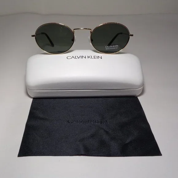 Calvin Klein CK20116S Shiny Gold Soft Tortoise New Men's Sunglasses