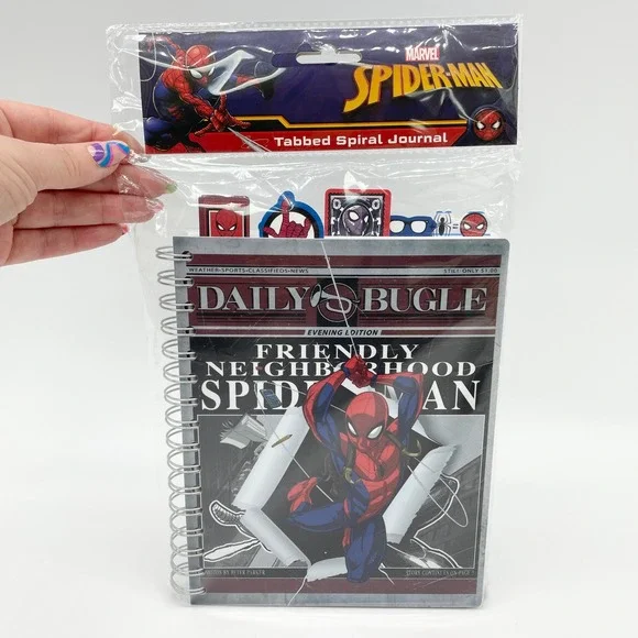 Marvel Spider-Man‎ Daily Bugle Tabbed Spiral Journal Notebook Stationery