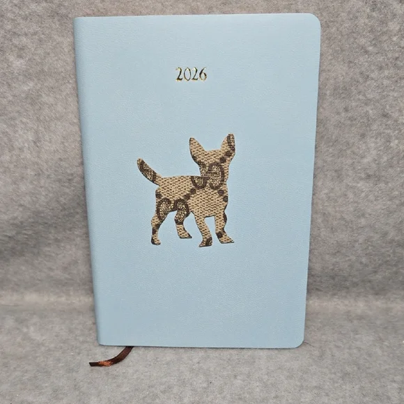 Blue Dog-Themed Handmade Journal