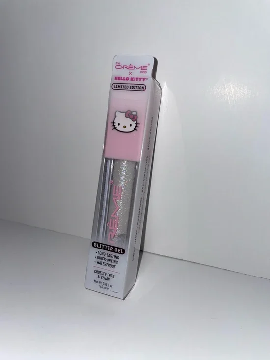 NIB The CRÈME SHOP.  Pink Glitter Lip Gel - Limited Edition