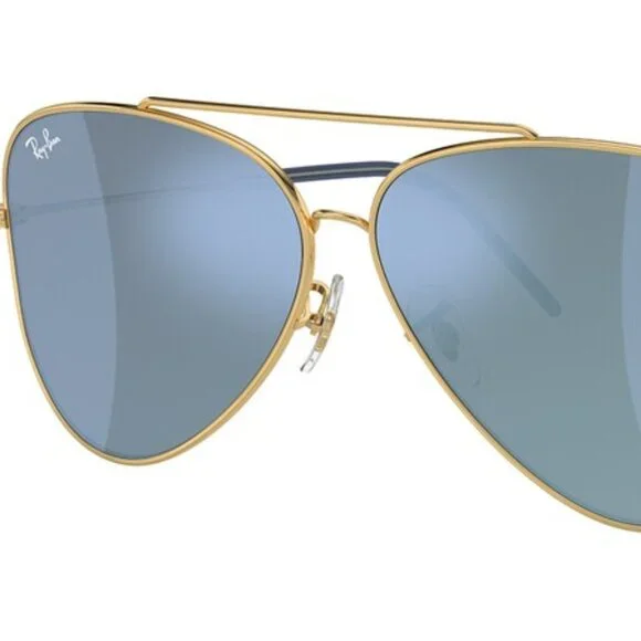 NEW RAY-BAN Aviator Reverse RBR0101S 001/GA – Gold Frame with Dark Grey