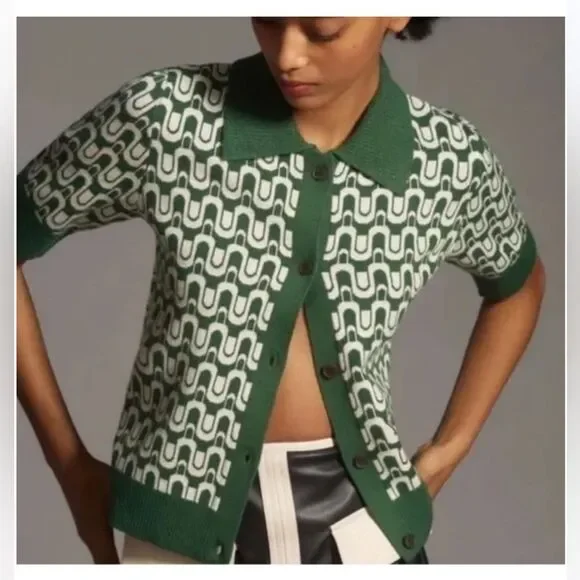Anthropologie Maeve Kinsely Collared Sweater NWT
