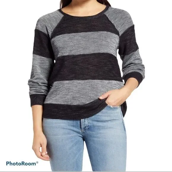 Everleigh stripe sweater NWT XXS