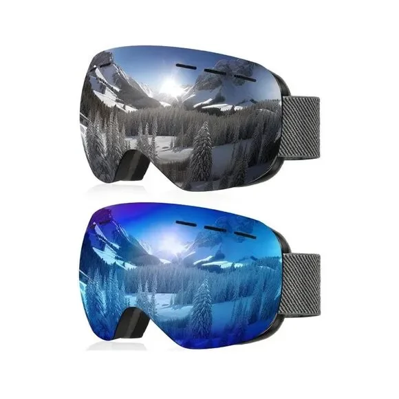 Ski Goggles Unisex 2 pairs
