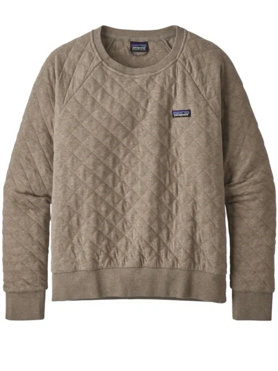 Patagonia Organic Cotton Quilt Crew Brown Size XS