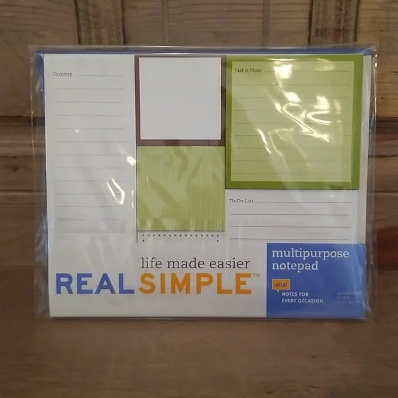 Real Simple Multipurpose Notepad