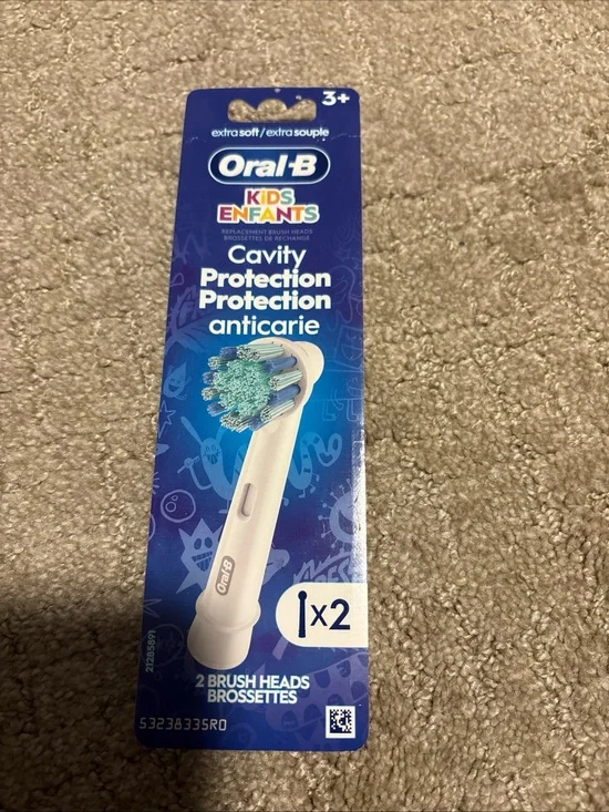 Oral B Kids Extra Soft Toothbrush Heads 2 Pack for Electric Toothbrushes
