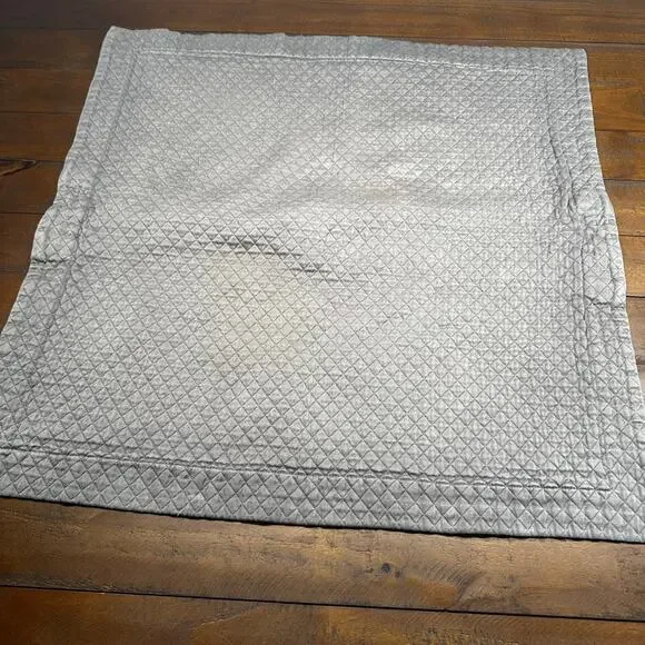 Restoration Hardware Matelassé Diamond - Khaki Tan Euro Sham Pillow Cover SINGLE