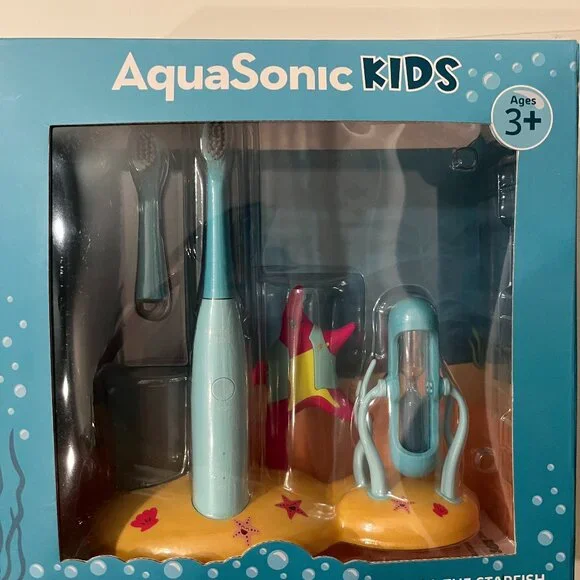 Kids Electric Toothbrush Set with Starfish Base from AquaSonic  – Age‎ 3+ (k/x)