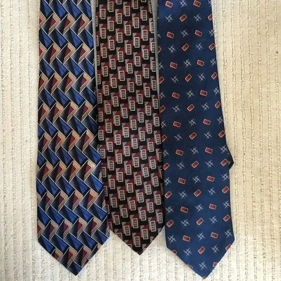 Three Designer Neck Ties