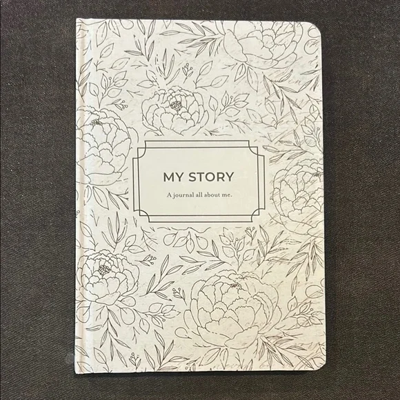 Floral Gray Journal - My Story A journal all About Me