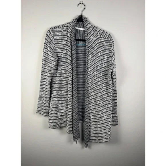 Kuhl Striped Open Front Cardigan Sweater‎ Knit Size Medium