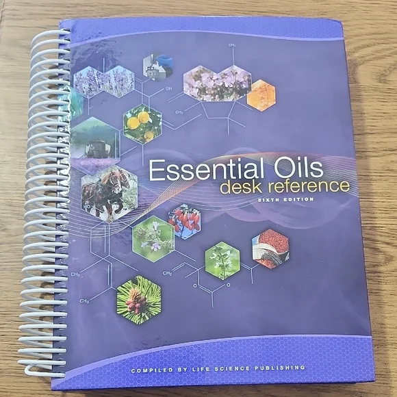 Essential Oils Desk Reference Guide Sixth Edition hard covered, spiral bound