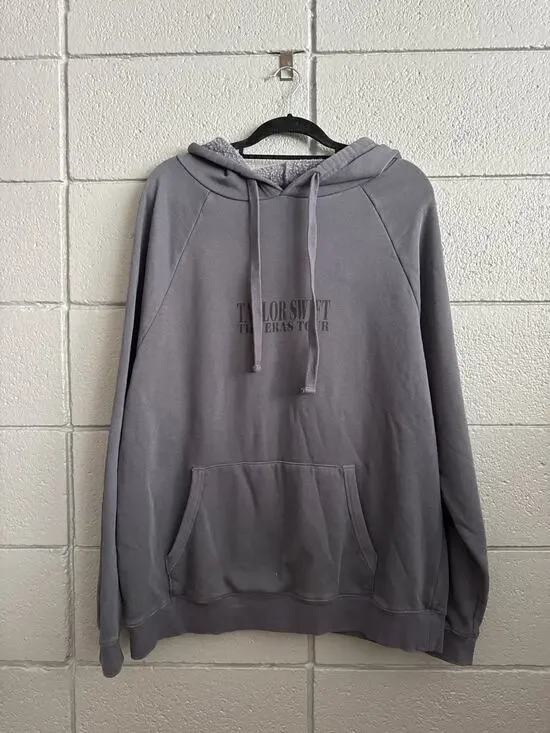 Taylor Swift The Eras Tour 2023 Oversized Hoodie Blue Official Tour Merch size L