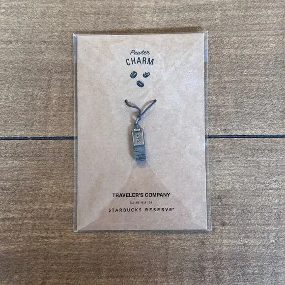 TRAVELER’S notebook Starbucks Reserve Roastery Tokyo Pewter Charm COFFEE BAG