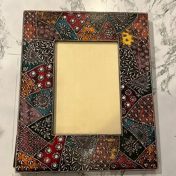 Multi Colored Boho Picture Frame