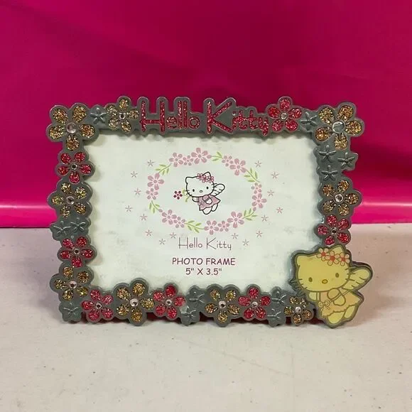 Sanrio Hello Kitty Metal Floral Picture Frame - New