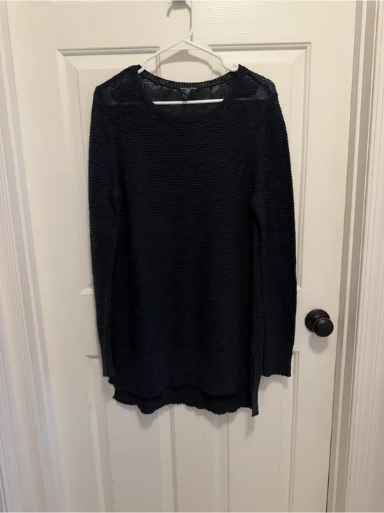 EILEEN FISHER Organic-Linen & Organic-Cotton Tunic Sweater Size Small