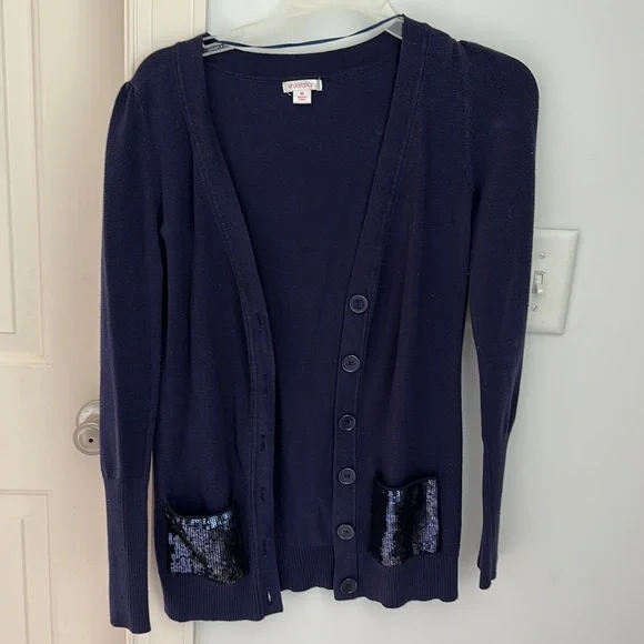 🌟2/$10🌟Xhilaration Sequin Pocket Long Sleeve Cardigan