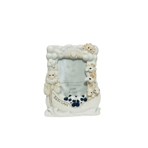 Lenox SS Noahs Ark Porcelain Picture Frame