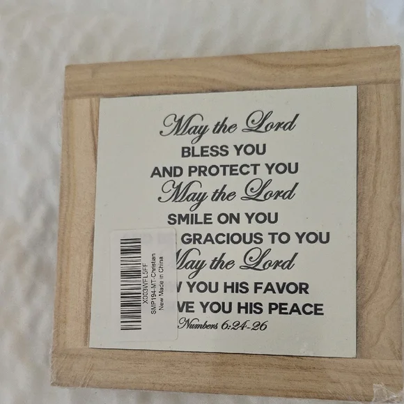 Simply Southern Brown and White Picture Frame Accents And Hot Plate 6x6 Inches