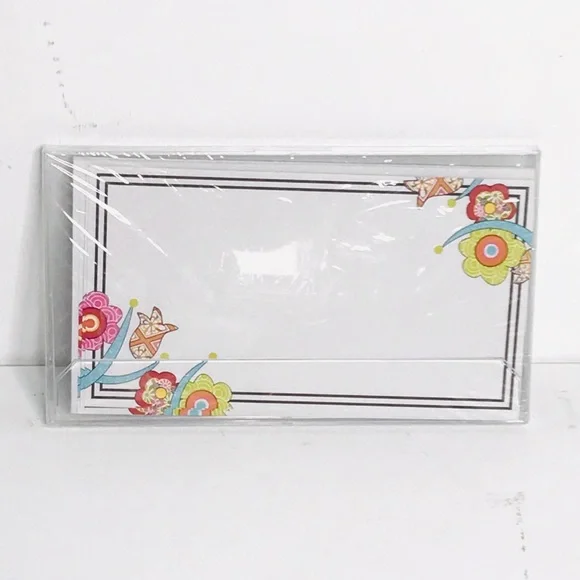 Picture Perfect Floral Note Cards, 8 Pack, White