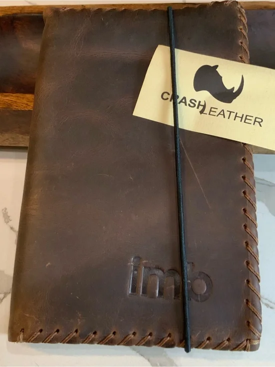 Crash Leather Notebook Unused Brown Journal