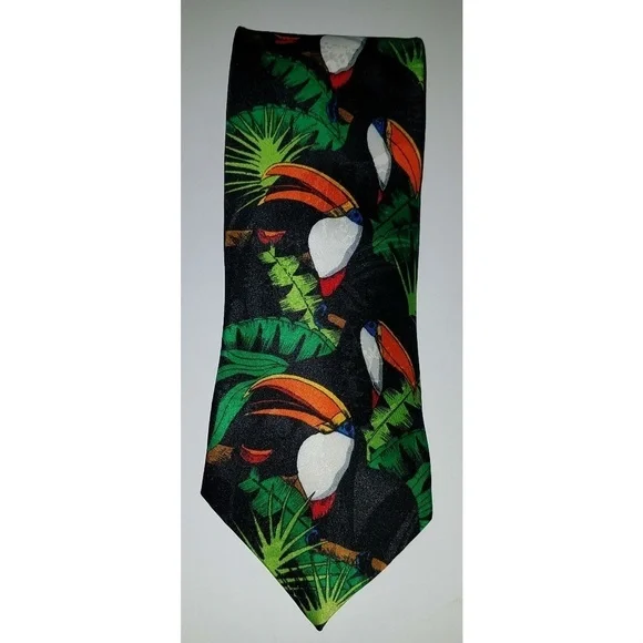 Toucans Birds Surrey Neck Tie 57