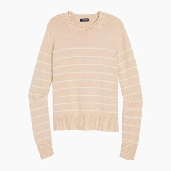 vineyard vines Katie Cotton Rollneck Sweater Sz XS Oatmeal