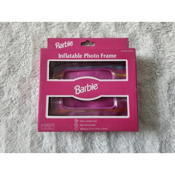 Vintage RARE Mattel Barbie, Inflatable Photo Frame, Capelli‎ 1998