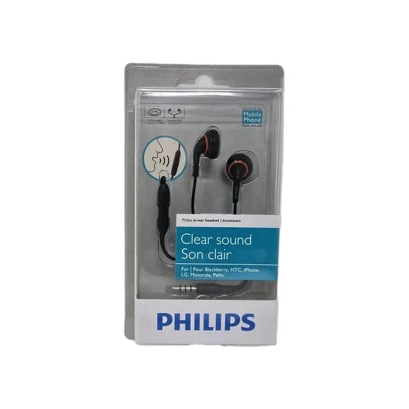 Philips In Ear Headset Headphones Mobile Phone Clear Sound‎ SHH2661 New