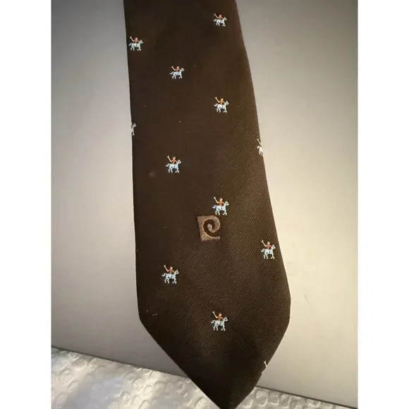 Pierre Cardin Tie  100% Imported Polyester‎ Vintage Polo Tie 3