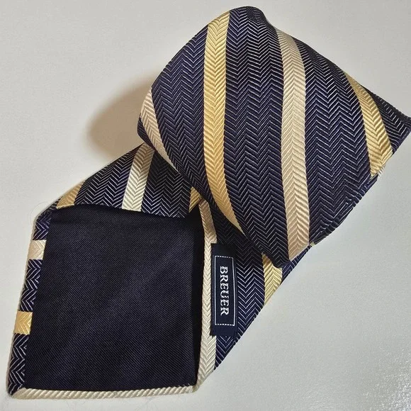 BREUER Men's Woven Silk Neck‎ Tie 60x3.675