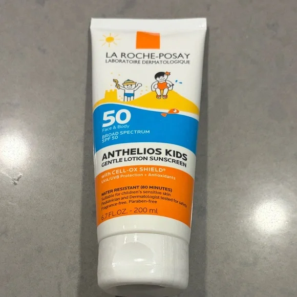 Anthelios Kids SPF 50 Gentle Lotion Sunscreen - White/Orange